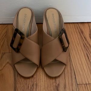Donald Pliner Tan Leather Heeled Sandals